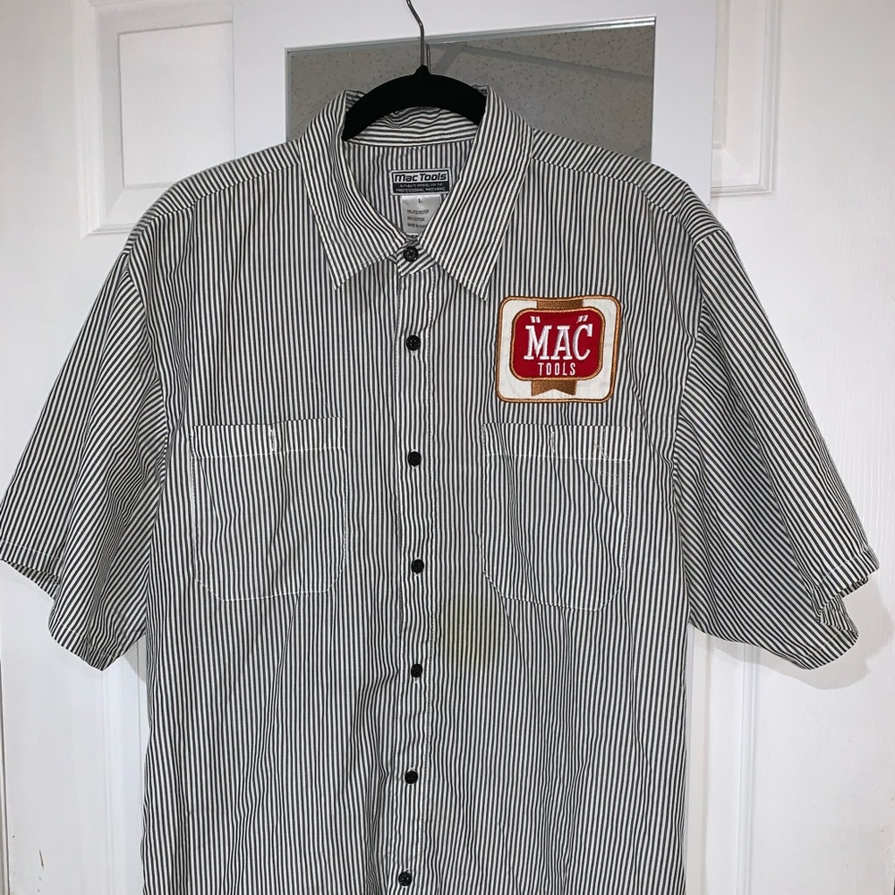 Mac tools button down shirt